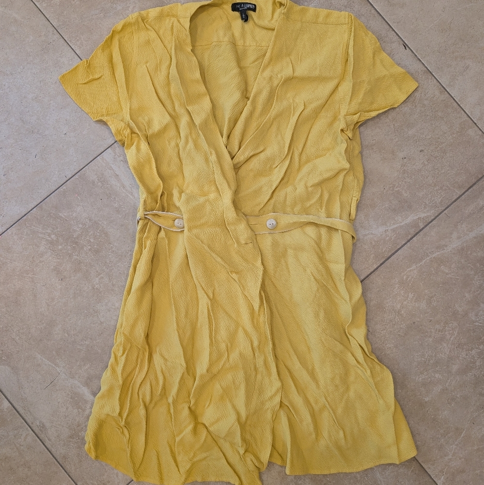 Rag And Bone Yellow Short Sleeve Dress